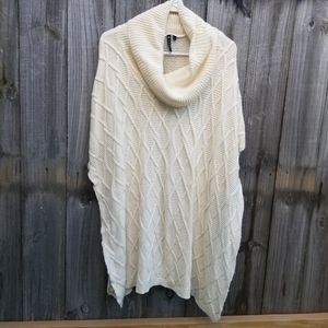 Cowl Neck Poncho Sweater